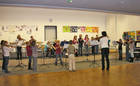 Radeburger Musikschüler bei der Ensemble-Probe Radeburger Musikschüler bei der Ensemble-Probe